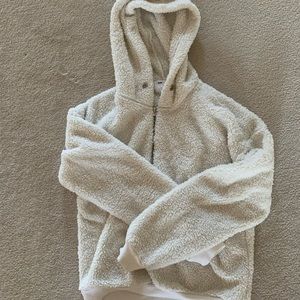 Garage fleece hoodie halfzip.